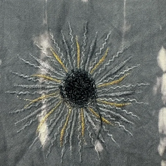 Raya Sun Tie Dye Beachy BOHO Tank Pink and Gray Sleeveless Mini Sundress - Picture 4 of 16